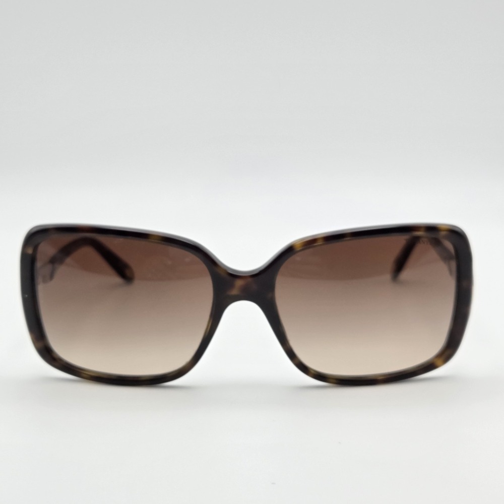 Tiffany & Co Tortoiseshell Crystal Studded Keyhole Sunglasses TF4043-B Authentic - Picture 3 of 11